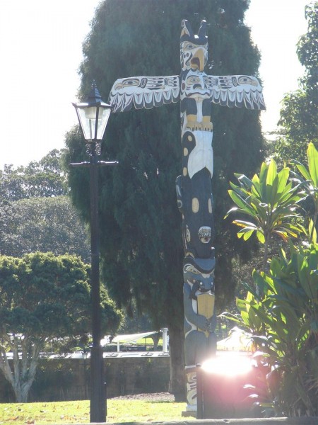 Loved this totem pole in a park near the University of Sydney...