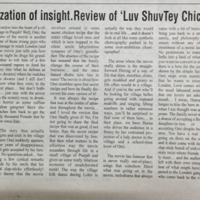 The Punjabization of insight. Review of ‘Luv Shuv Tey Chicken Khurana’