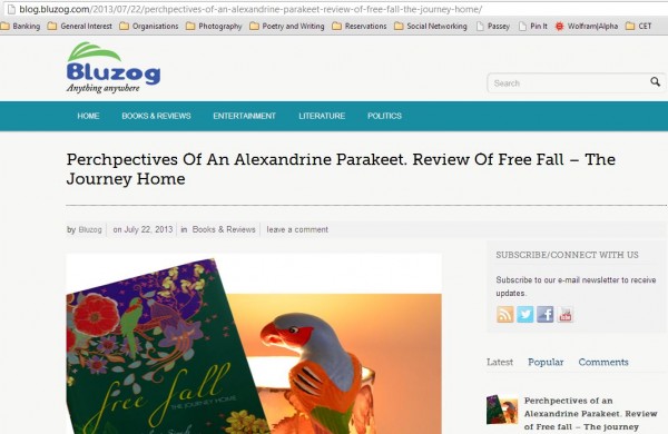2013_07_04_Review on BLUZOG_Perchpectives of an Alexandrine parakeet