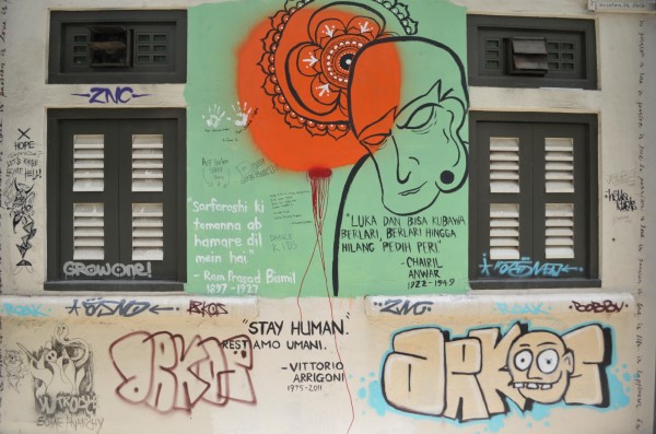 Graffiti in Singapore. Picture clicked on 02 March 2013