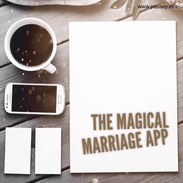 The magical marriage app... a poem for the #BloggingMarathon