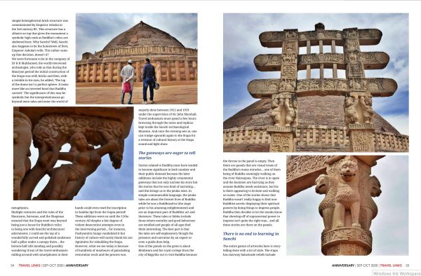 Travellinks_September_October 2020_Sanchi Stupa - a mesmerizing dance of Buddhist art and literature_02