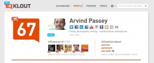 Arvind Passey: KLOUT PUNDIT