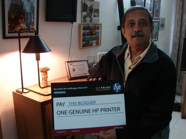 Waiting for the HP Printer that I won... hope it is a Laser printer! :)
