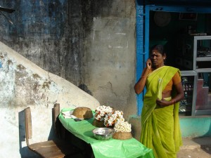 Bamboo Flat - the flower seller