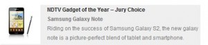 NDTV Award of the Year - Jury Choice