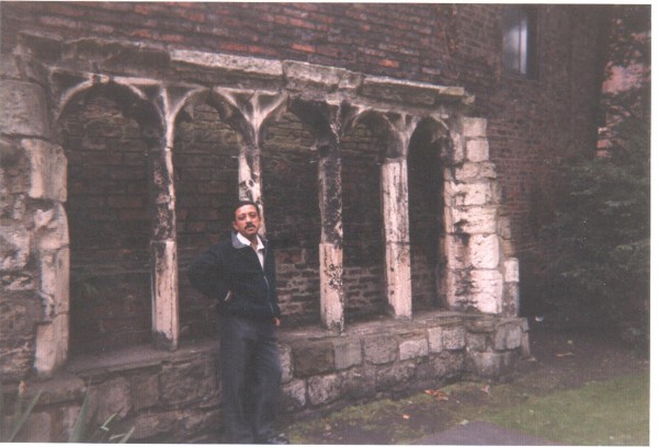 York. Yes, it is me... in front of Merchant's hall in York, UK