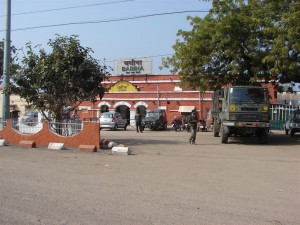 Babina. Railway station as it is in 2011. just behind me is the small hotel where my father came for meals way back in 1956.