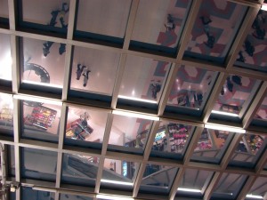 The reflective roof at Bangkok airport... catching moods from a different angle!