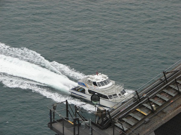 The sea viewed from the top of the Pylon...