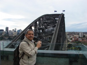 The arch as seen from the top of the Pylon