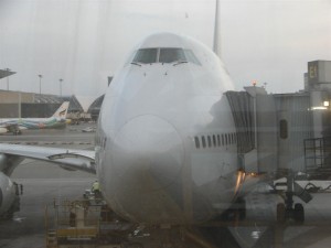 Ah! this is my favourite picture of an aircraft that I captured while walking to the boarding gate in Sydney!