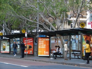 Even bus-stops have lovely back-lit ads that add to the charm!