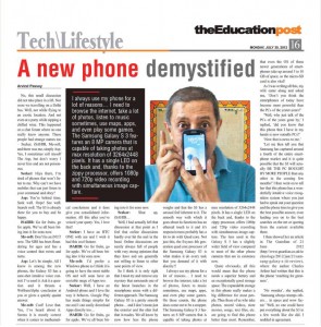 2012-07-30_The Education Post_A New Phone Demystified