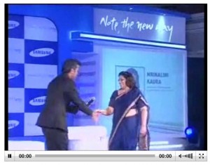 Galaxy Note 800_'my education' discussed with Mrinalini