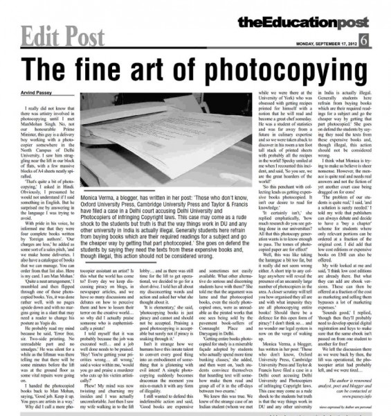 2012_09_17_The Education Post_The fine art of photocopying