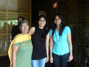 Old friend Akshita, Specky, and Aditi from Meridien