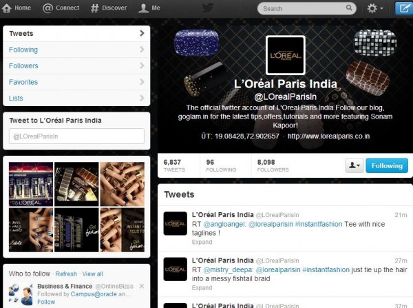 The #InstantFashionFix twitter contest page...