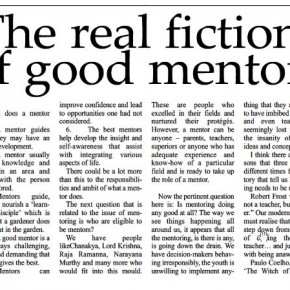 The real fiction of good mentors