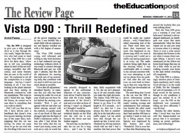 2013_02_11_Review of Vista D90