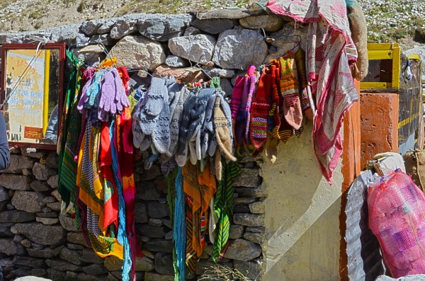 Journey to Kaza - Even small hamlets sell stuff that trekkers may find interesting...