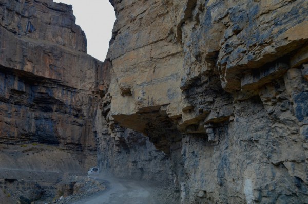 Journey to Kaza - The towering rocks seem straight out of some thriller!