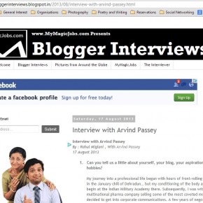 Chit-chat on bloggerinterviews