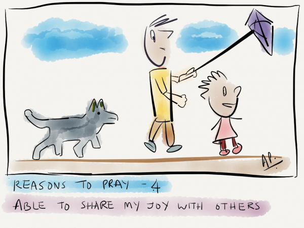 Reason to pray – 4. Able to share my joy with others 