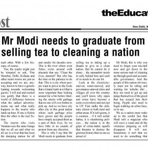 Mr Modi needs to graduate from selling tea to cleaning a nation