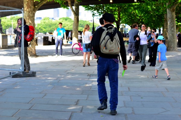 Yes, you can meet Ranjit on Queen's Walk... we met him there. But you can also read about him on the internet