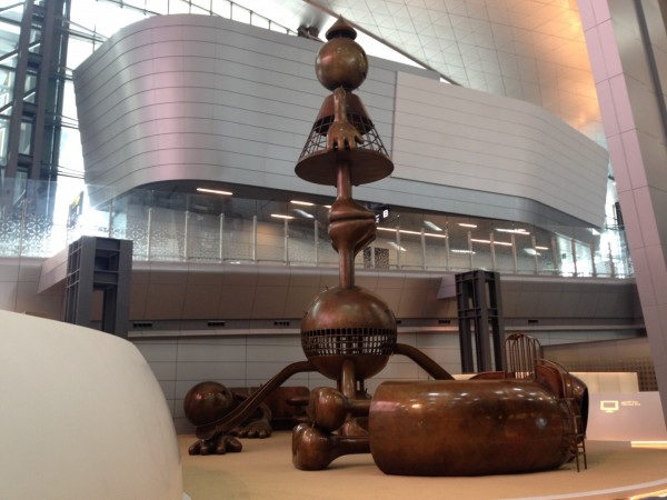 The play area for children at Hamad International Airport in Doha... so this isn't an art installation!