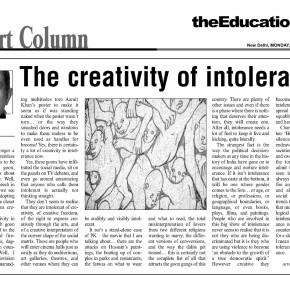 The creativity of intolerance