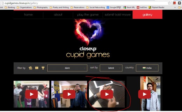 CupidGames_video short-listed