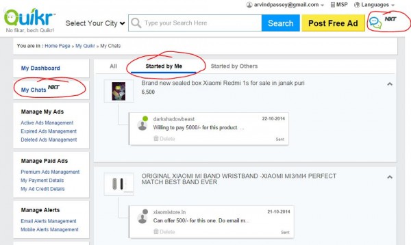 Yes, this is ME on Quikr NXT