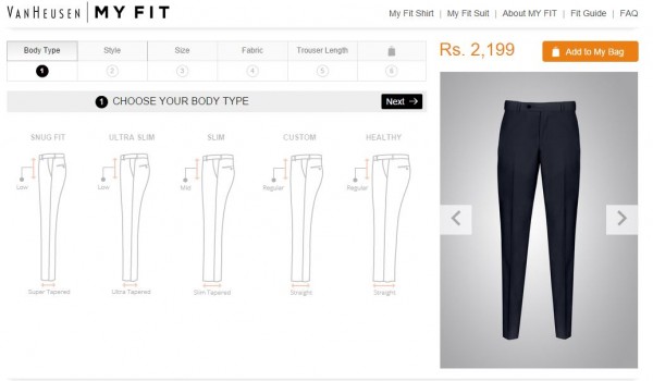 Van Heusen_trouser fit