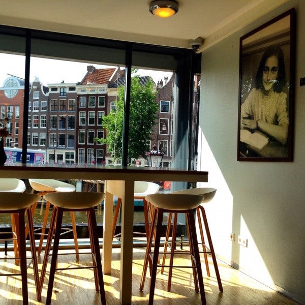 Well, furniture not just gives a room its own specific meaning but also gives you a reason to be there and do just what you want to do.  Picture clicked by me in the cafe of Anne Frank Museum in Amsterdam where the sombre mood needs to be lifted deliberately