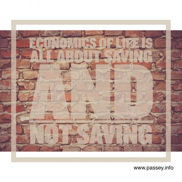 Economics of life is all about saving and not saving. #MemoriesForLife