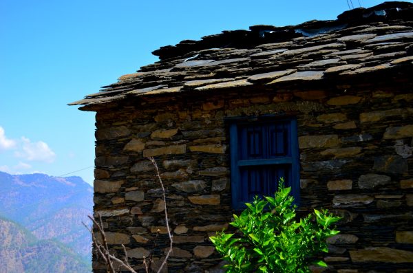 Stone walls and these tiles for the roof... these houses are fast getting replaced by ugly concrete structures