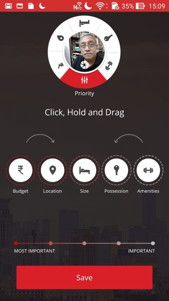 The HDFCRED app is for Android as well as iOS... and allows you to prioritize your options