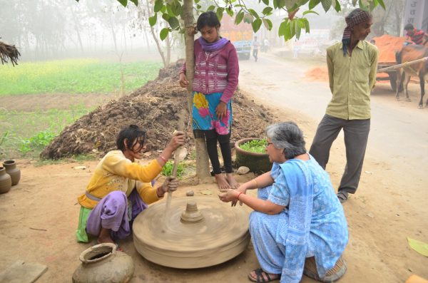 The potter's village... who says women can't be potters? Sonam is a great example...