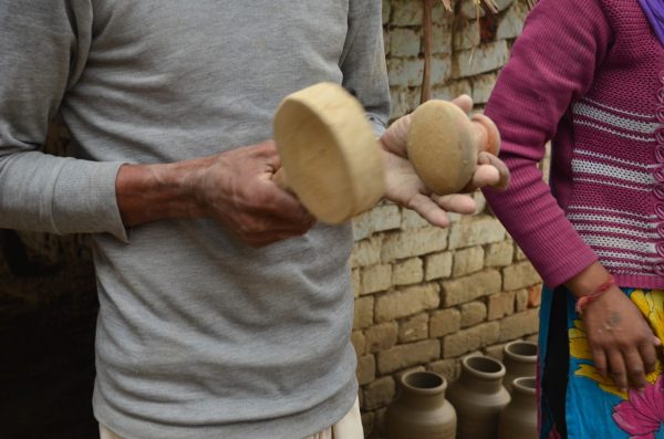 Secrets of pottery include how to beat a pot into a ghara...