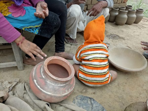 The ghara... or matka... a round terracotta vessel for storing water