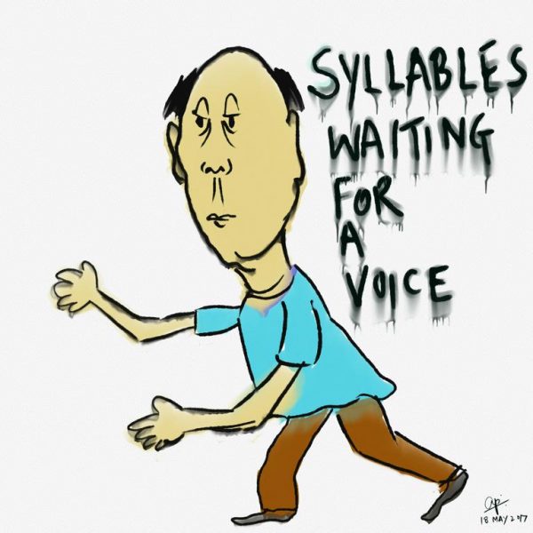 Syllables waiting for a voice - a poem