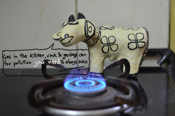 The moo-rap of an artsy cow_in the kitchen