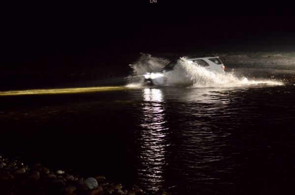 Adventure_SUV through the shallow river. #TCBG_Trips #GajRetreat 