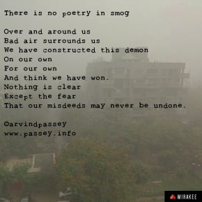 There is no poetry in smog