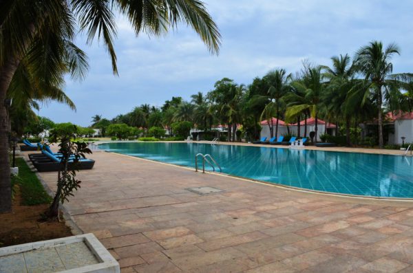 If you're not on the beach, the massive pool is a charmer