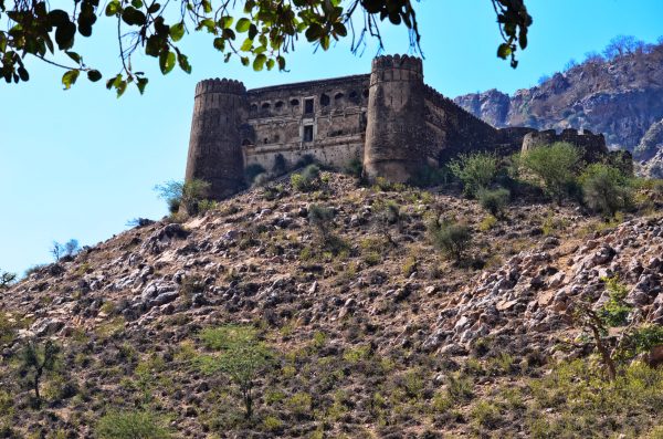 Bhangarh - Ajabgarh fort is desolate and forlorn and has no entry point open