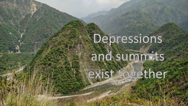 Depressions and summits exist together