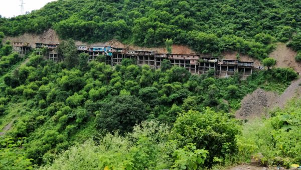 Dhabas and eateries next to mountain roads have the temptation to dump garbage down the slopes